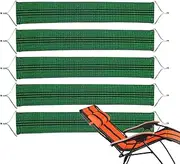 Folding Chair Replacement Fabric - Set of 5 Lounge Chair Replacement Laces Cord - Stretch Straps for Recliner Accessories & Repair Parts