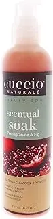 Cuccio Naturale Scentual Soak - Creamy, Liquid Wash For Mani-Pedi - Paraben Free - Softens, Cleanses And Moisturizes Your Skin - Use On Hands, Body And Feet - Pomegranate And Fig - 237 ML