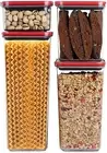 4 Set, Neoflam Airtight Pantry Dry Food Storage Container Organizer Set BPA Free