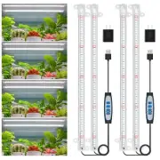 6000K Full Spectrum LED Grow Light Strips 2 Pack with Timer and Dimmable Levels
