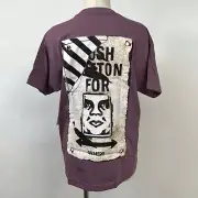 Obey Women's Sustainable T-Shirt Crosswalk Sign Mauve Size S NWT Andre
