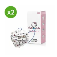 在飛比找momo購物網優惠-【南六】成人醫用口罩-HELLO KITTY 旅遊風x2盒