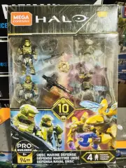 Mega Construx HALO 94pc UNSC MARINE DEFENSE [4 Figures] Model GFT67