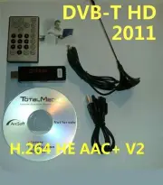 New~ WIN7 64 Dongle USB DVB-T TV Mpeg4 +2 H.264 AAC+V2
