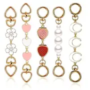 5 Pcs Purse Strap Extender Golden Metal Bag Chain for Handbag Replacement