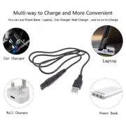 USB Adapter Charger Cable DC Converter For Shaver Hair Clipper DC5.5* 2.1mm