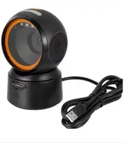 2D Wired scanner Scanner Plug and Play High-speed Read 1D2D Qr code on Paper Product or screen for Inventory Library D800-orange