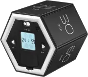 Pomodoro Timer, Hexagonal LED Display Flip Timing Multifunctional Studying Ti...