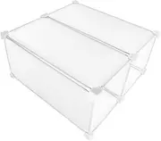 GLEAVI Freezer Shelf Divider Stackable Freezer Organizer Plastic Storage Bins for Home and Commercial Use