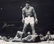 MUHAMMAD ALI Signed Photo 16x20 Sonny Liston Phantom Punch Online Authentics COA