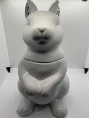 Martha Stewart Bunny Cookie Jar Never Used And With Box!