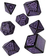 Q Workshop Call of Cthulhu Horror on The Orient Express Black & Purple Dice Set