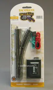 BACHMANN N SCALE E-Z TRACK REMOTE RIGHT HAND SWITCH train turnout RH BAC44862