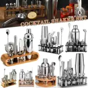 6-25PCS Cocktail Shaker Set Stainless Steel Mixer Bartender Kit, Shaker Tools
