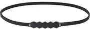 [HIQUACC] Women Metal Elastic Waist Belt Stretch Thin Belt Skinny Waistband for Dress