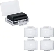 JJC Camera Battery Case Holder Box for Canon LP-E17 LP-E10 LP-E6 LP-E6N,Nikon EN-EL15a EN-EL14,Fujifilm NP-W126 NP-W126S,Sony NP-FW50 NP-FW100 and More Camera Battery Pack Below 2.36" x 1.65" x 0.94"