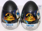 2 Jurassic World Dominion Edition Captivz Toy Figure Slime Build Dinosaur Egg