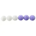 6pcs Silicone Wash Ball White/Purple Dryer Balls Lint Remover Washing Machine