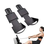 Rowing Machine Pedals - Rowing Machine Pedals, Rowing Machine Foot Pedals | Anti-Slip Texture Design Exercise Rowing bcycle Foot Pedals, Rowing bcycle Foot Pedels for Home Gym (12.2x3.94 Inches)