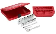 Milwaukee 48-22-9404 1/4" Drive 26 Piece SAE Ratchet & Socket Set New!