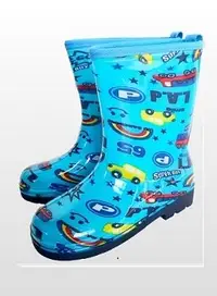 在飛比找Yahoo!奇摩拍賣優惠-【shich上大莊】兒童彩色雨鞋-藍  (環保無毒)