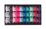 bulk 30 Satin Ribbon 3Mtr 38mm 30Roll Displayed Box
