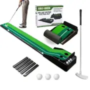 Golf Putting mat Green Indoor and Outdoor with Auto Ball Return, Putting Green I