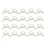 Fuel Line Hose Clips, 100pcs 9mm 65Mn Steel Tubing Spring Clamps