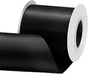 Rilisili Black Satin Ribbon 3 Inch 15 Yards Double Faced Polyester Satin Ribbons for Gift Wrapping DIY Crafts Weddings Invitations Flower Bouquet Bow Making Home Decor Sewing