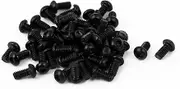 uxcell M2x4mm 10.9 Alloy Steel Button Head Hex Socket Cap Screw Bolt Black 50pcs
