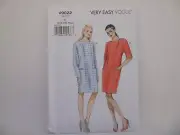 Vogue 9022 Very Easy Vogue Fitted Pullover Shift Dress Pattern Sz XS-M or L-XXL