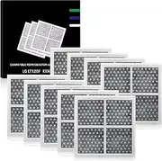 Refrigerator Air Filter Replacement LT120F for LG - Compatible with Kenmore Elite 9918 - Activated Carbon Air Filters - Replaces 46-9918, ADQ73214402, ADQ73214403, ADQ73214404, ADQ73334008-9PCS