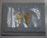 0801-0950 2-New Replacement Keys Master Padlock Lock Cut To Key Code: 0801-0950