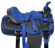14" Western Horse Saddle Synthetic Cordura Trail Barrel Tack Set Free Shipping