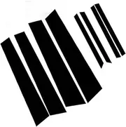 LUMIXE 6Pcs Car Pillar Posts, for Civic 2012 2013 2014 2015, Glossy Black Door Window Stickers Trim Decoration Accessories Auto Window Pillar Molding