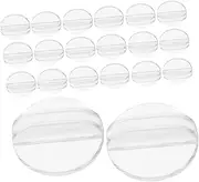 Veemoon 50pcs Round Place Card Holders for Weddings Events Miniature Bases for Game Cards Smooth Surface for Centerpieces Table Displays