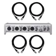 Tascam Series 208i USB Audio Interface Bundle with Mogami XLR Cables