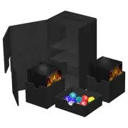 Ultimate Guard: Deck Case: Twin Flip ́n ́Tray 200+ Monocolor- Black