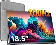 Cocopar 18.5 inch Portable Monitor- 1080P IPS 100Hz 120% sRGB Gaming Monitor USB-C HDMI Large Portable Screen for Laptop MacBook Surface PC PS4/5 Travel Monitor with Kickstand VESA Speakers