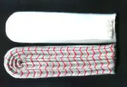 German WW1 Hessian Army Lt to Captain Rank Straps on White Wool repro
