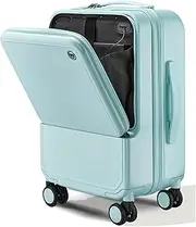 HTBNFYY ﻿Aluminum frame suitcase carry-on luggage trolley TSA Locks Laptop trolley case airplane carry-on suitcase suitcase Equipped with brakes﻿, 3, 20in