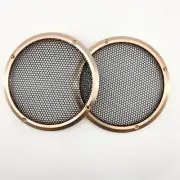 2- 6.5" Aluminum Speaker Covers Grills For Car Woofer DJ PA Speaker Rose Golden