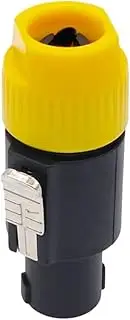 CCWUTQF Speaker Connector 4 Core Professional Audio Power Plug Speakon Connectors(T-Yellow)