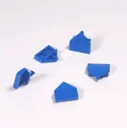 NEW Loose Lego Slope Curved 2x2x2/3 w/ Point 5pcs Blue Part 66956 FAST SHIPPING