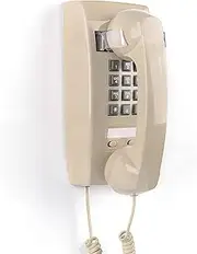 Retro Wall Telephone with Mechanical Ringer Vintage Wall Phones for Landline Wall Mount with Adjustable Volume Old Fashioned Corded Phone for Kitchen Home School Office