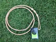 Whip Showman 4 ft Braided Rawhide & Leather OVER & UNDER WHIP