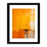Yellow And Orange Abstract Framed Art Framed print Art Poster