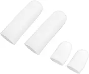 FRCOLOR Gaming Thumb Sleeve Gel Toe Caps Finger Guard Protectors for Work Sleep Reusable Toe Sleeves