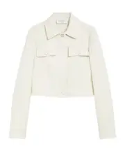Sportmax Mela Button-Up Cropped Jacket IT42 White