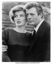 Marcello Mastroianni has his arm around Anouk Aimee in La Dolce Vi- Old Photo